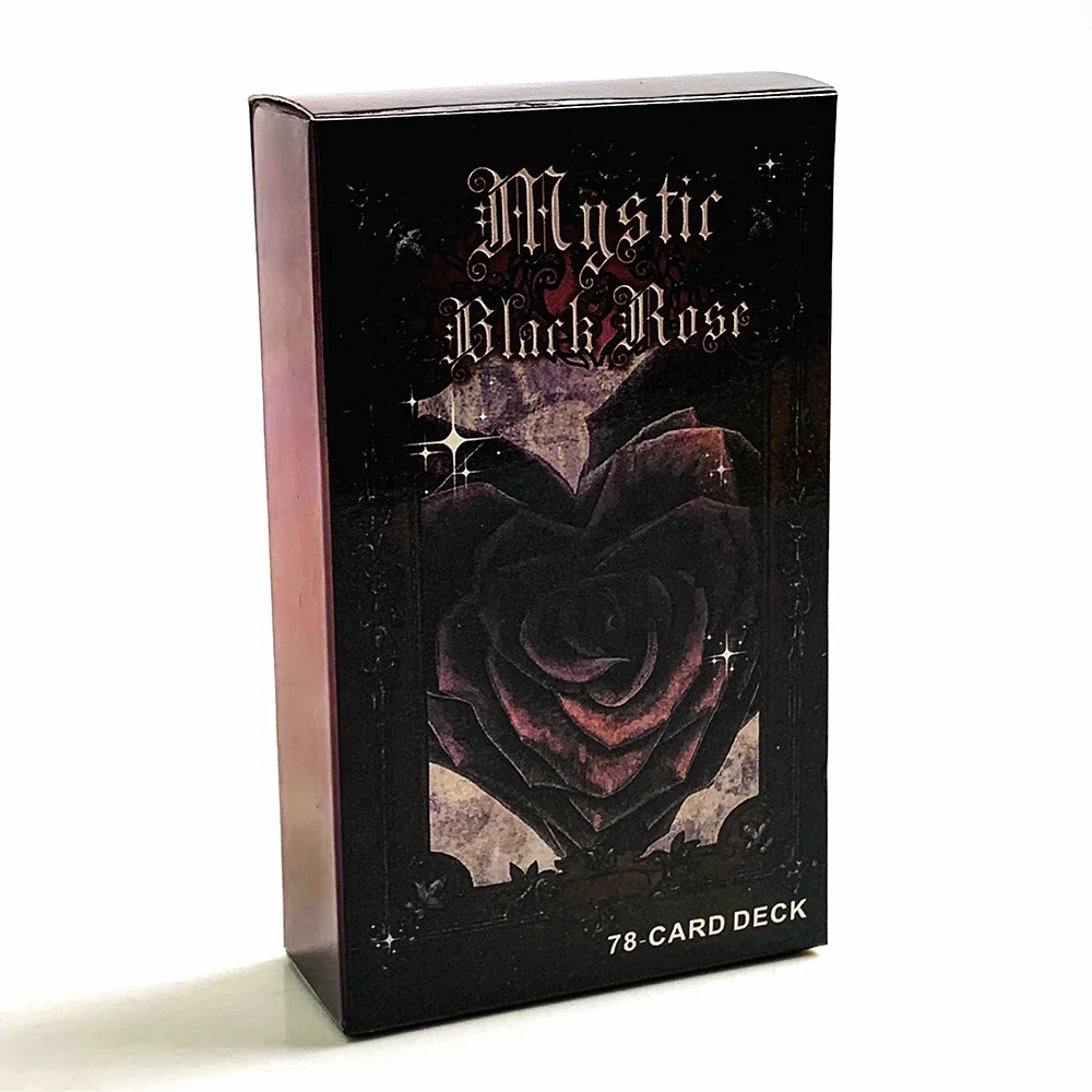 Novo Baralho De Cartas Oráculo Rosa Negra Misteriosa, 78 Cartas, Cartas Com A Palavra-chave Amor De Almas Gêmeas