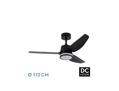 Ventilador DC Jarama 20W Negro 3 Aspas FABRILAMP