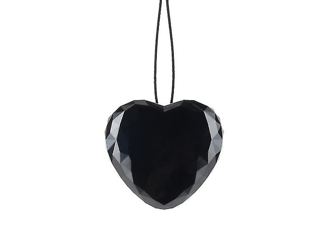 Mini llavero con colgante pequeño, grabador de voz con forma de corazón, disco U de 16 GB Yizhood (negro)