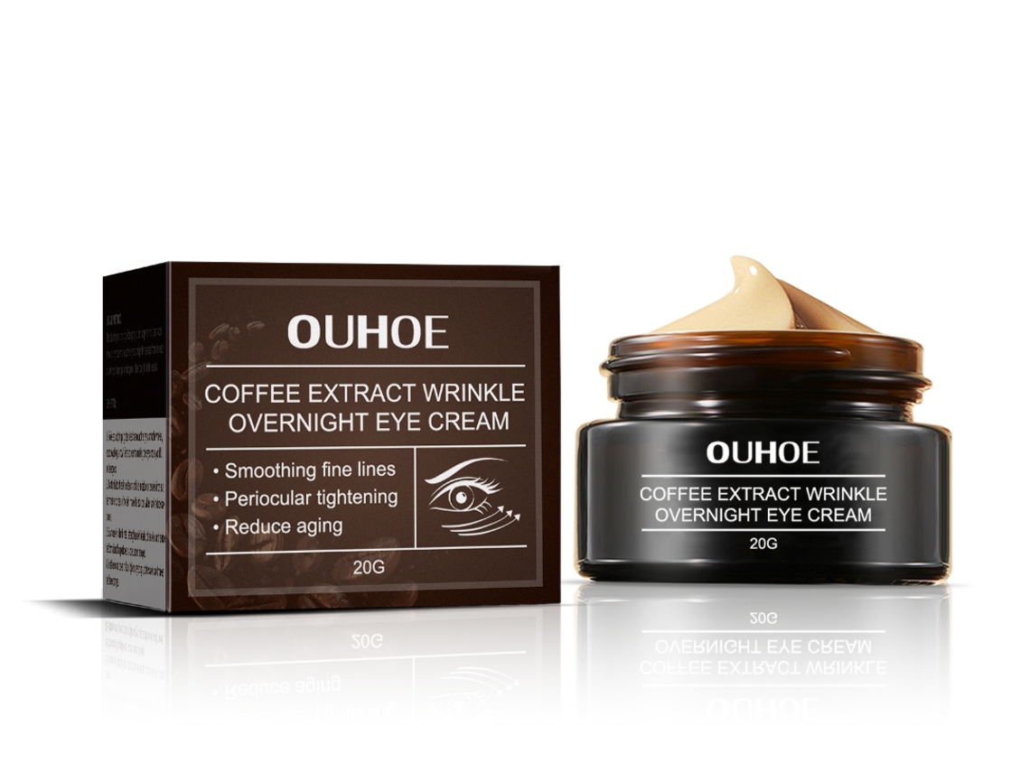 Crema reafirmante para el contorno de ojos para personas que se acuestan tarde.