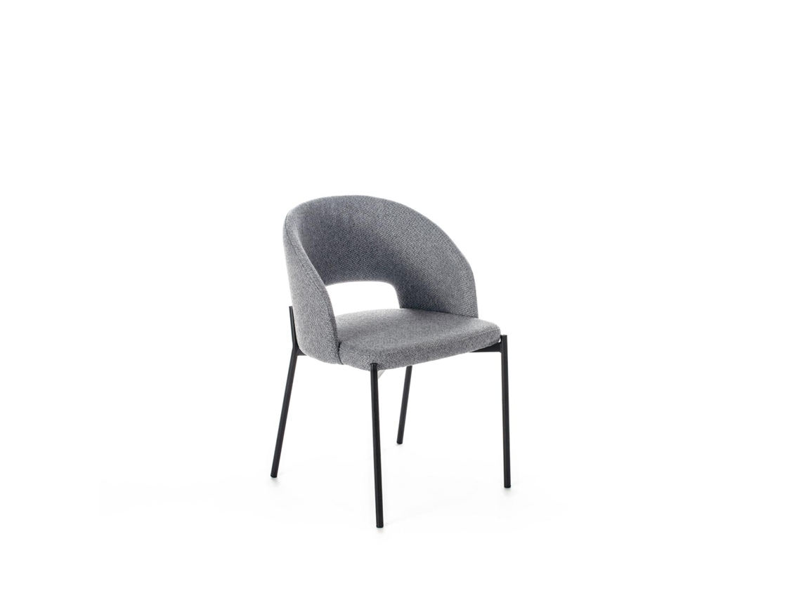 Greta - Silla en tela gris 2 piezas STONES