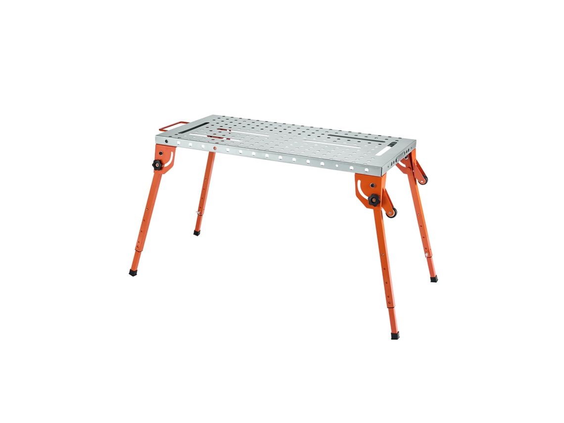 Mesa de soldadura Succebuy de 44 x 21 pulgadas, banco de trabajo plegable de altura ajustable, 500 libras