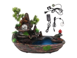 Cascada de montaña en miniatura con decoración de atomizador