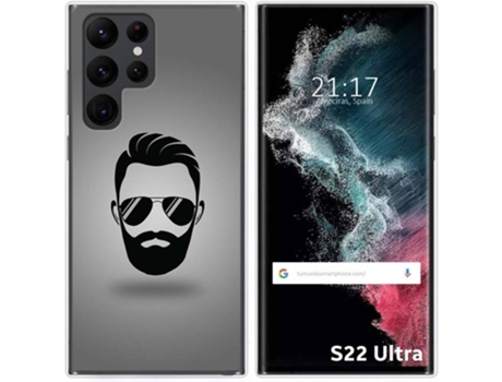 Carcasa Samsung Galaxy S22 Ultra 5G TUMUNDOSMARTPHONE Dibujos Barba Multicolor