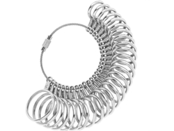 2026altiro-medidor De Tallas De Anillos: Herramienta Con 27 Tallas, De La 1 A La 13, Para Medir Los Dedos.