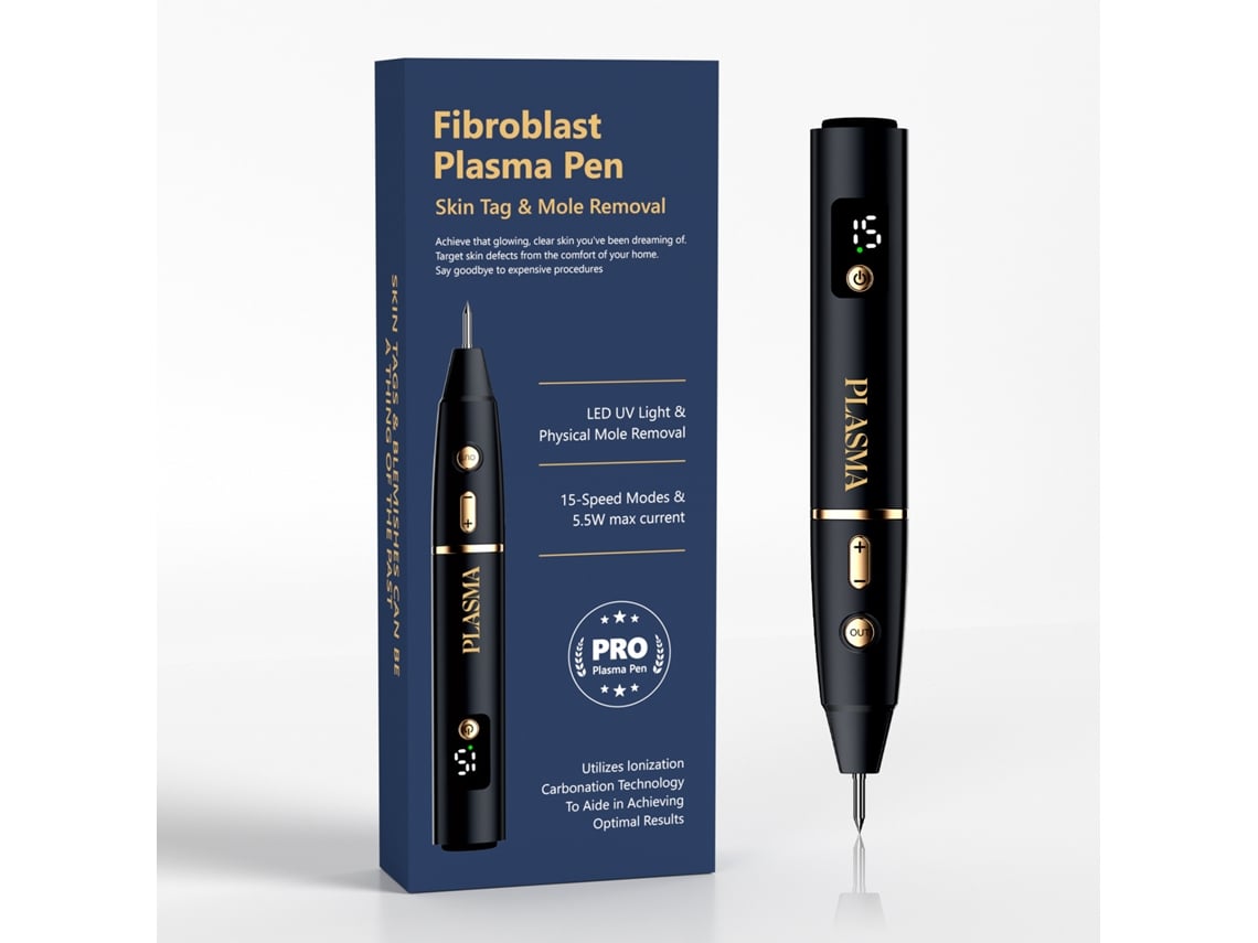 Bolígrafo portátil para eliminar verrugas e imperfecciones, ideal para uso doméstico y con fines cosméticos.