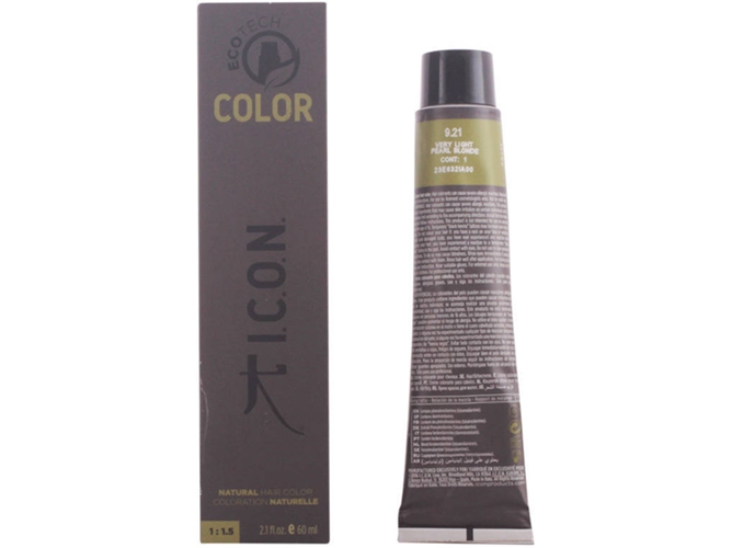 Tinte de Cabello I.C.O.N. Ecotech Color Natural 9 21 Very Light Pearl Blonde (60 ml)