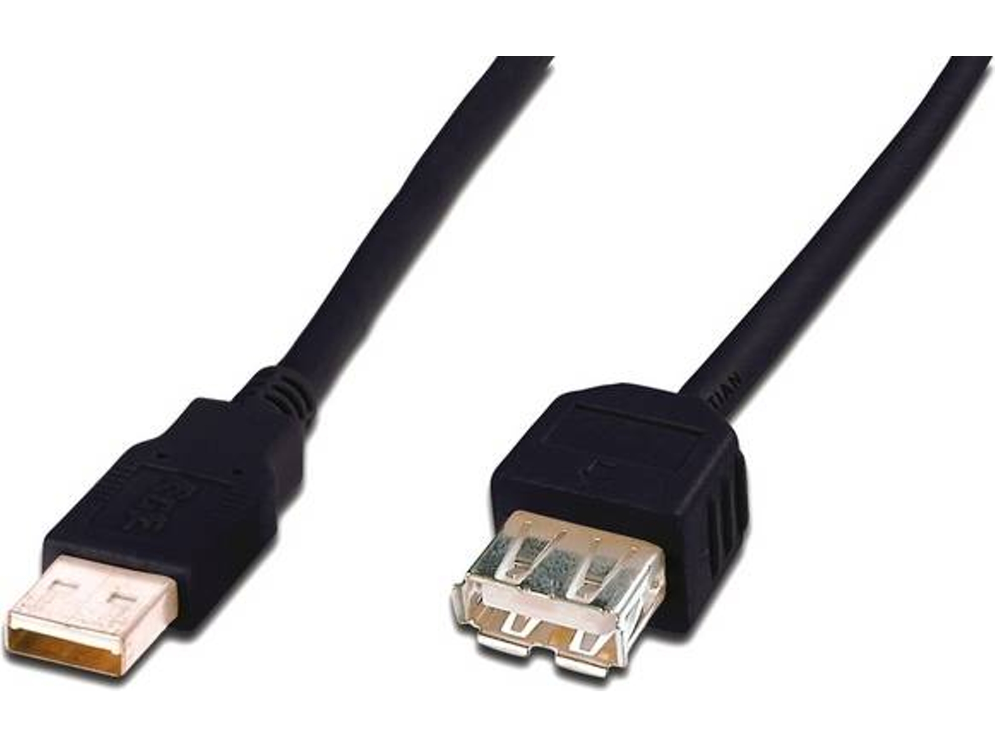Cable USB ASSMANN USB A/USB A 3 m Macho/Hembra Negro