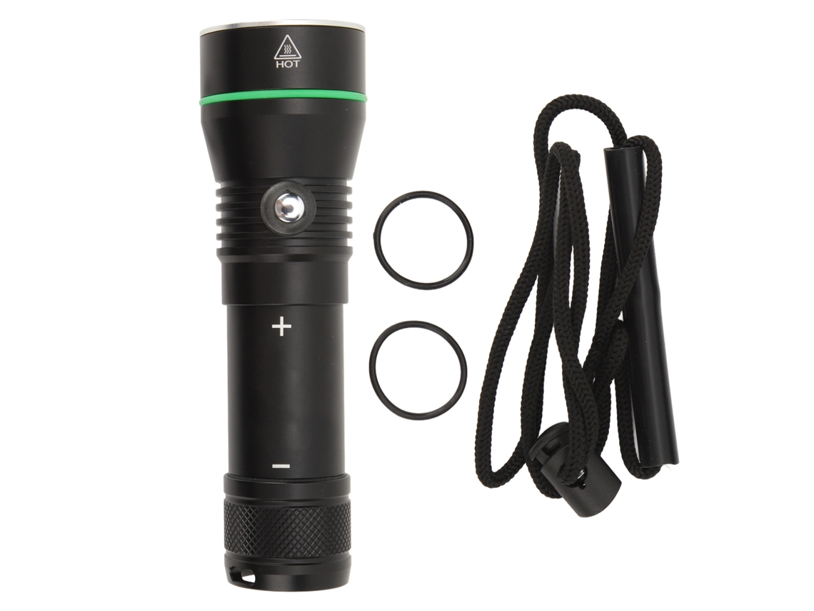 Linterna De Buceo Superbrillante E Impermeable Ipx8 (110 M) Con 3 Modos De Iluminación.