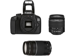 Kit Cámara Réflex CANON EOS 4000D EF-S 18-55 MM F3.5-5.6 III + EF 75-300 MM F4-5.6 III