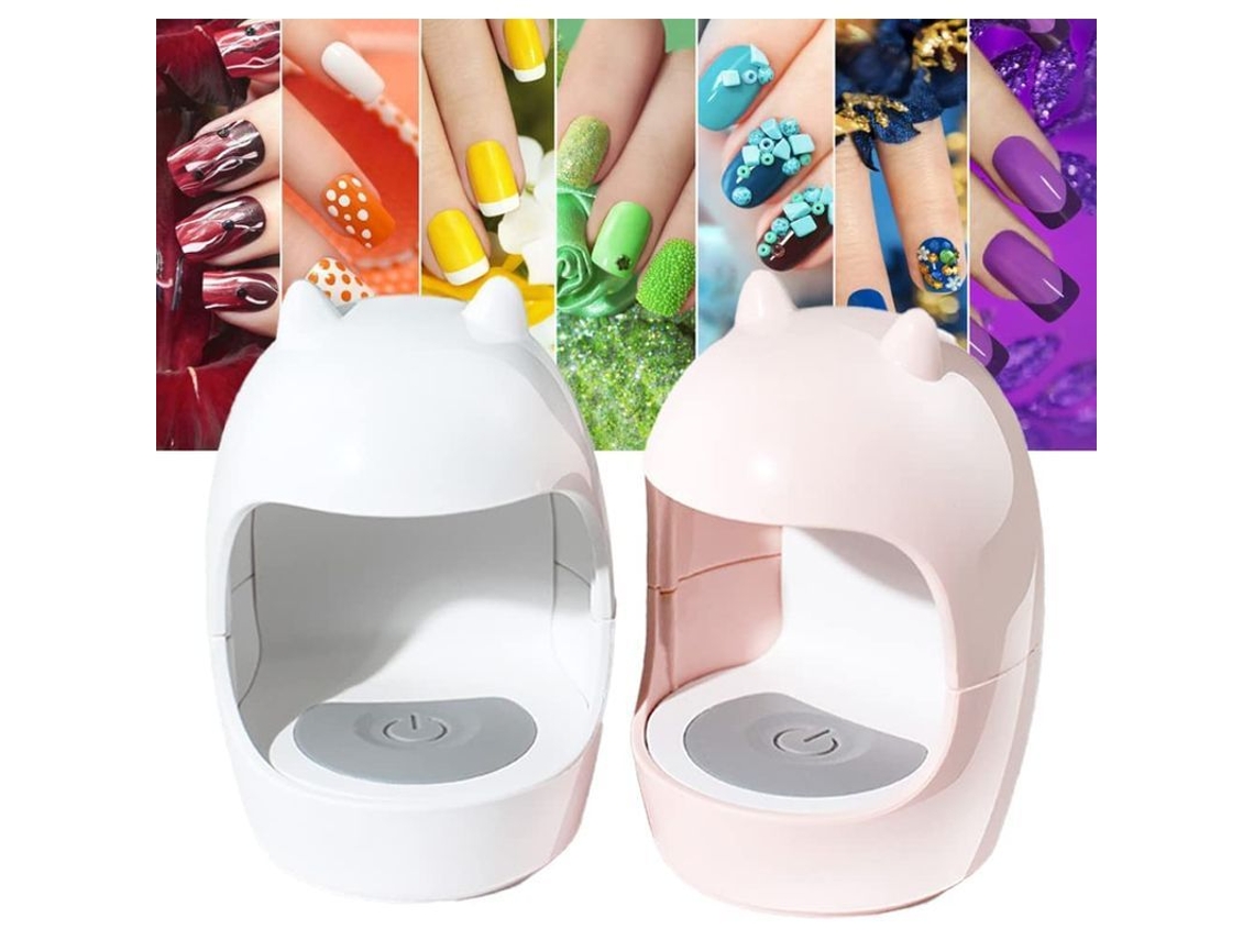 Mini Lámpara Led Para Uñas (paquete De 2), Luz De Curado De 6 W Para Esmalte En Gel, Herramienta De Arte De Secado Rápido Para Manualidades.