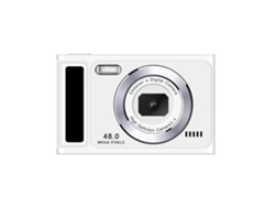 Cámara digital portátil retro Chrui CCD de 2,4 pulgadas, 48 millones de píxeles, enfoque automático (blanca)