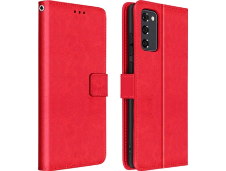 Funda Samsung Galaxy Note 20 AVIZAR Vintage Billetera Rojo