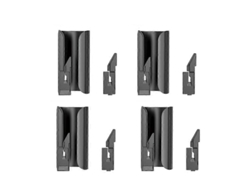 Cortador de papel de regalo, intercambiable, portátil con 2 juegos de cuchillas Rosewell (negras x 4)