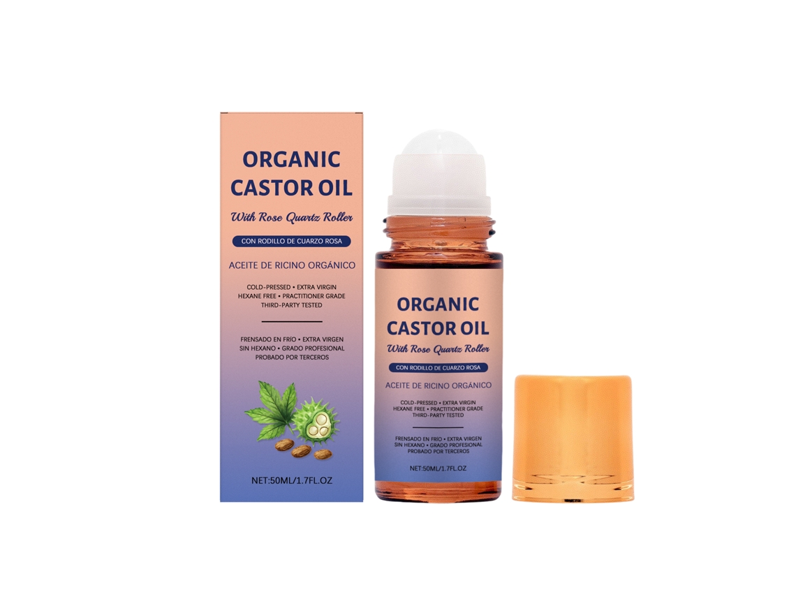 Amz Aceite De Ricino Care Roller Nutre Suavemente El Cuerpo, Hidrata La Piel, La Hace Suave Y Tierna, Líquido De Cuidado De Masaje Diario Portátil