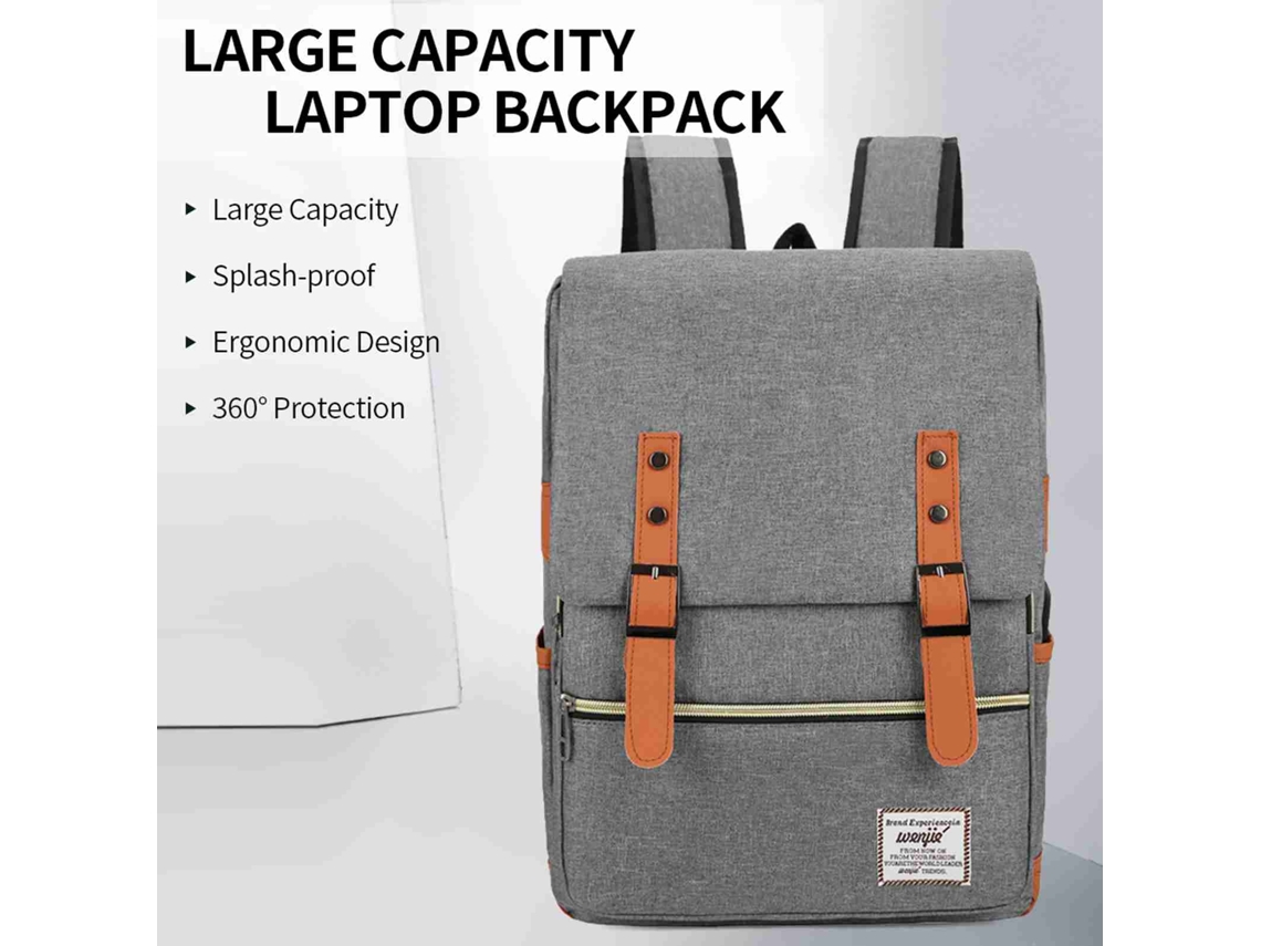 Mochila De Computadora De Gran Capacidad Bolsa De Negocios Con Puerto Usb Azul Oscuro