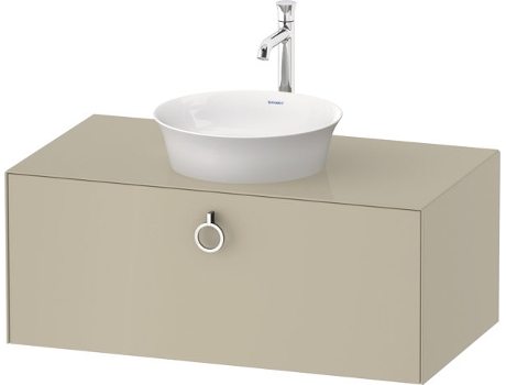 DURAVIT Tulip blanco, mueble de baño colgado en la pared, ancho 1000 x profundidad 550mm, con 1x extraíble, con tirador, WT49810