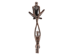 Estatua abstracta de resina de una pareja bailando - Arte decorativo