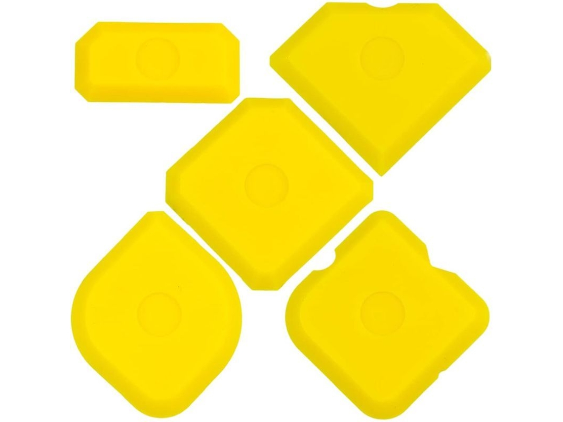 2026-kit De Herramientas De Silicona 5 Piezas Para Aplanar Uniones (amarillo)