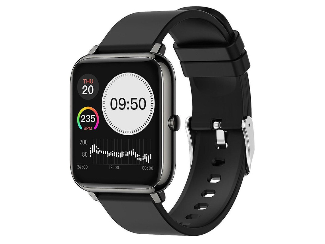 Reloj inteligente de 1,4 pulgadas con pantalla táctil, monitor de ritmo cardíaco y sueño, monitor de actividad física con presión arterial Bestvite (negro)