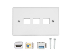 Placa Mali de parede com interface HDMI, Ethernet, USB 3.0, F, para projetor, computador, TV