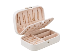 Caja de joyas de cuero pequeña y portátil para viajes Kofihety
