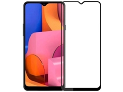 EVELATUS Vidrio 2.5D de cubierta completa para Samsung Galaxy A20S A207F Antiestático / Pegamento negro japonés