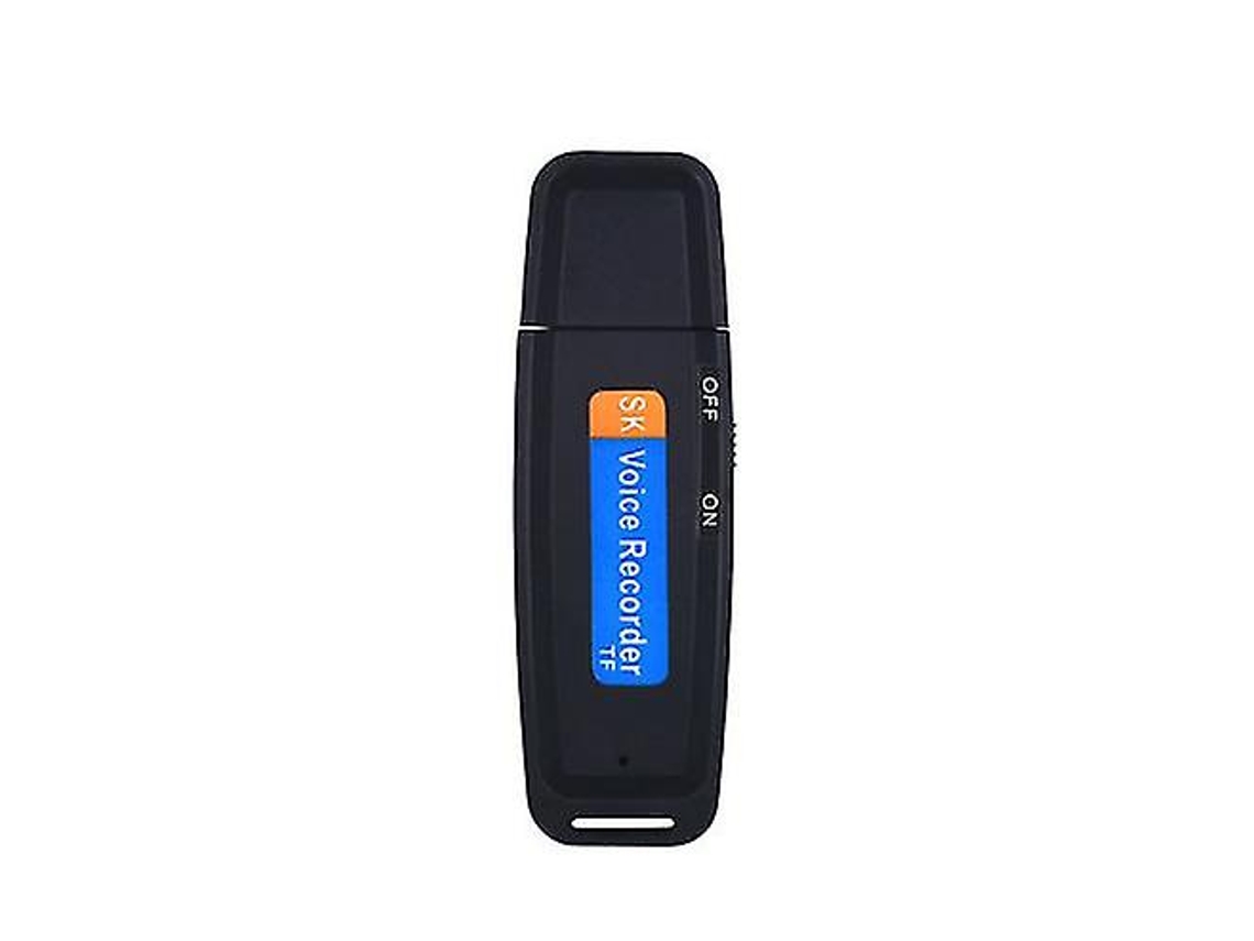 Grabadora digital USB, disco flash USB, equipo profesional de grabación de voz para conferencias Yizhood (negro)