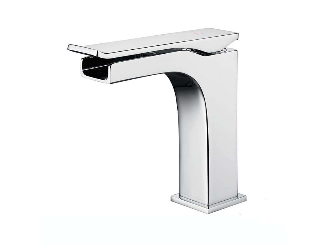 Grifo Mezclador De Lavabo 801 De Latón Cromado, Colección Enipée