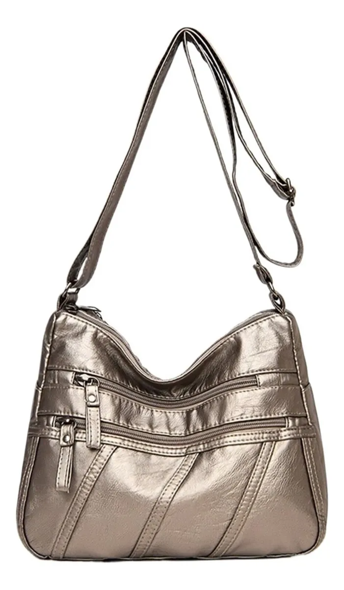 Bolsos cruzados de cuero suave para mujer vayotoy