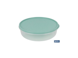 Fiambrera Tortilla Redonda Naranja 24.5x6.5cm Venta Unitaria