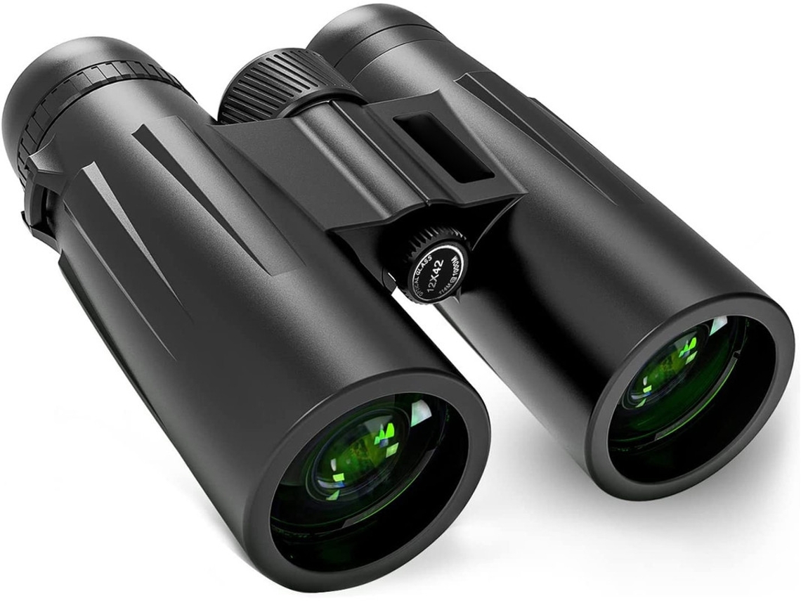 Binoculares compactos 12x42, telescopio para viajes, observación de aves, observación de estrellas y caza. Yizhood