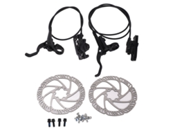 Kit De Frenos De Disco Hidráulicos Para Bicicletas De Montaña Y De Carretera Con Manetas Y Pinzas De Freno Potentes Y Sensibles.