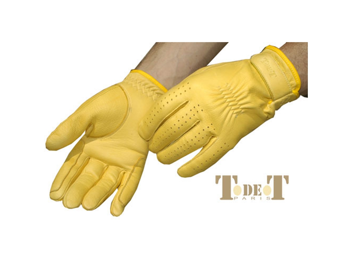 Guantes de montar de cuero T de T