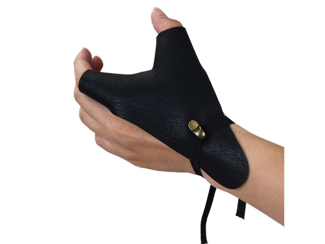 Protector De Mano De Cuero Para Arco, Protector De Mano Izquierda, Ajustable, Antideslizante, Transpirable.