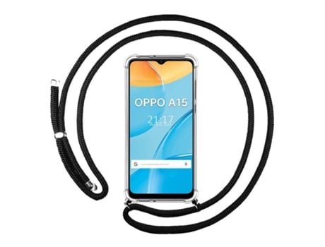 Carcasa Oppo A15 TUMUNDOSMARTPHONE Colgante Negro