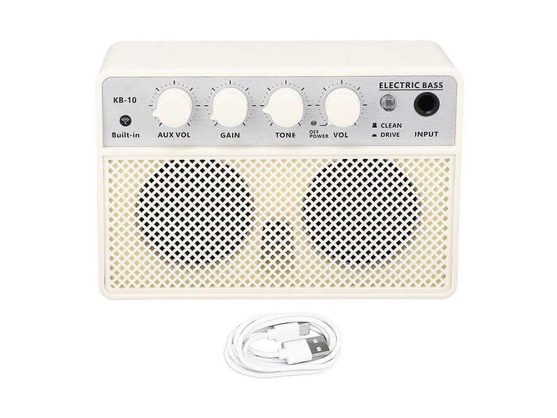 Altavoz de bajos Bluetooth de doble canal, portátil, recargable, amplificador de bajos eléctrico, 10 W, 5 V CC, 1 A, Chennnls