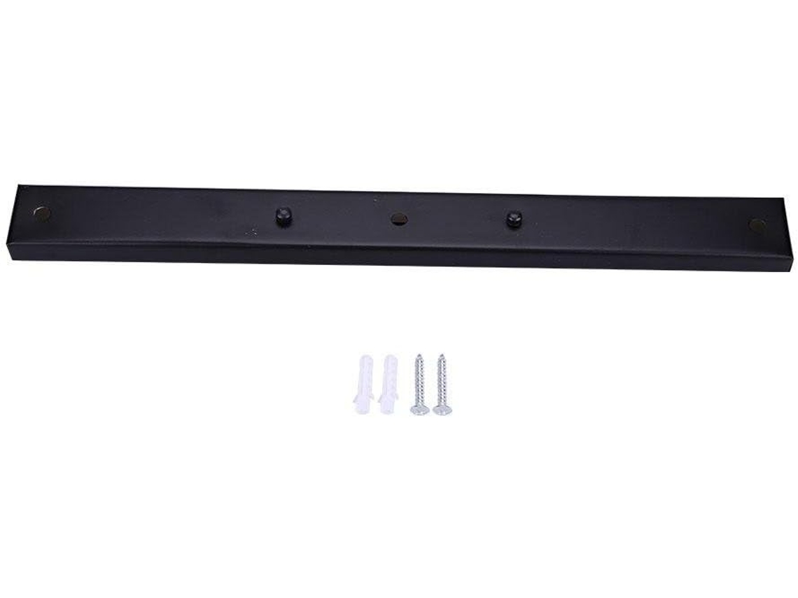 Soporte de lámpara colgante rectangular (negro)