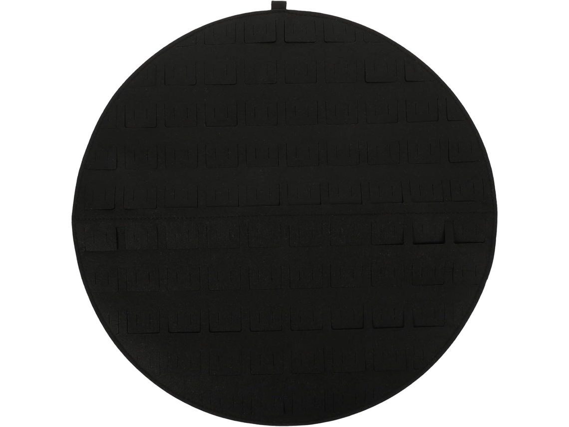 Organizador Pendientes Colgante Fieltro Negro Almacenamiento Joyas Montaje Pared Bolsa Compacta Hogar Armario