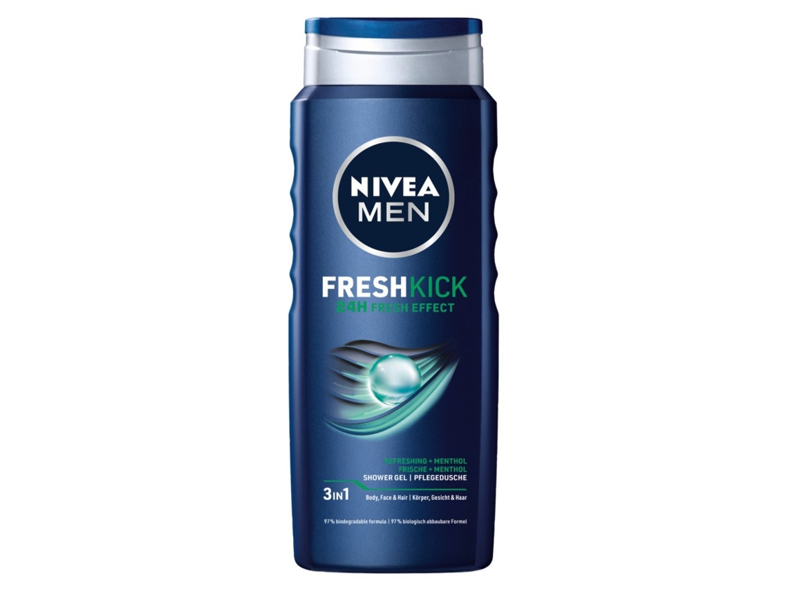 Nivea Men Fresh Kick Gel De Ducha Refrescante, 500ml