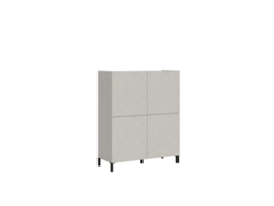 Aparador alto Solaria de cachemira con 4 puertas, 90x35x110 cm