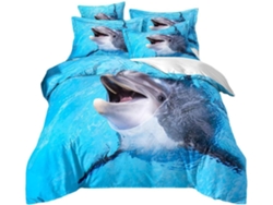 Funda Nórdica Estampado Juego Ropa Cama Niños Niñas Funda Almohada Material Microfibra Color Diseño 140x200 Cm