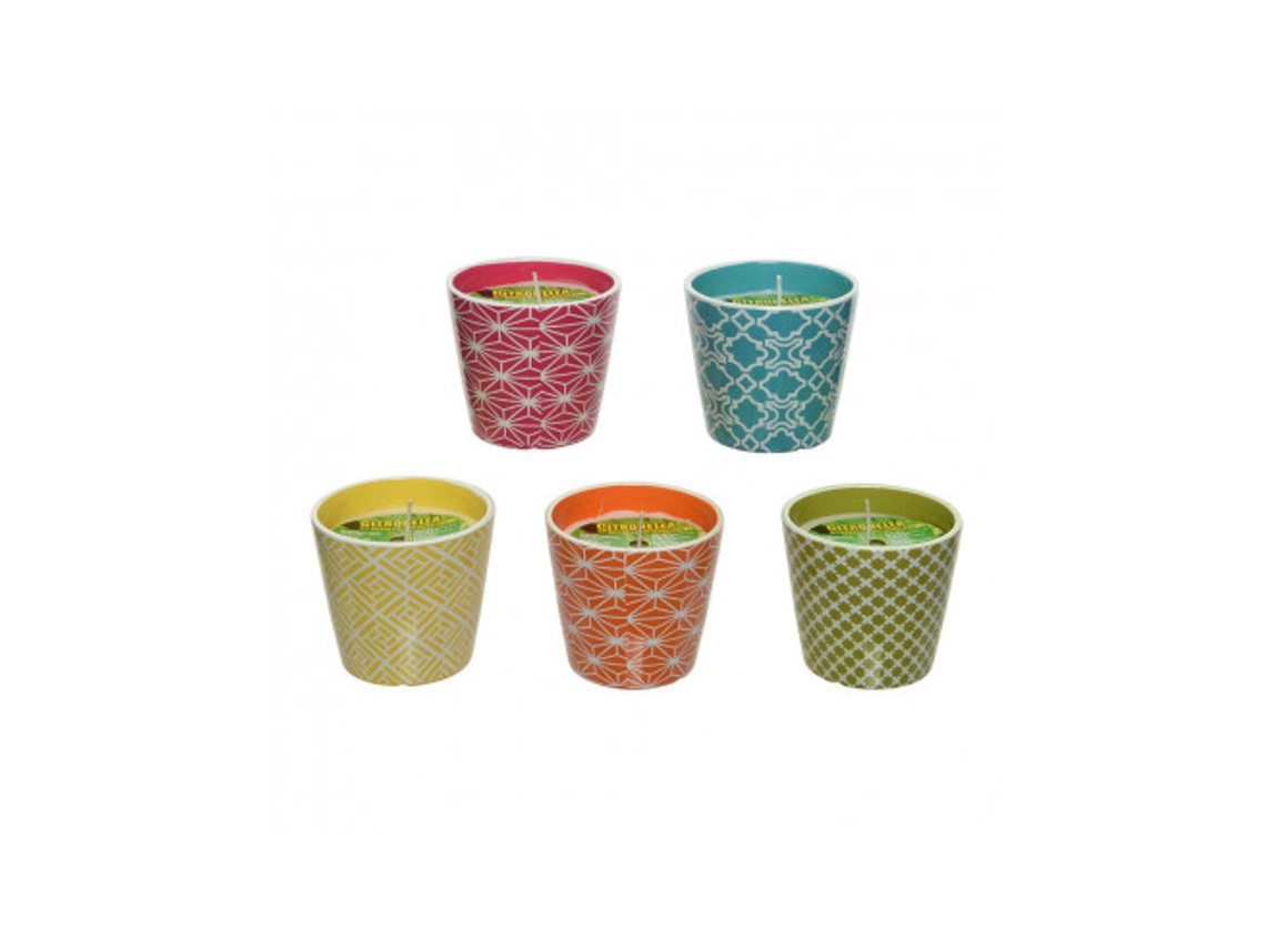 Vela citronela colores surtidos ø11cm | Elektro3