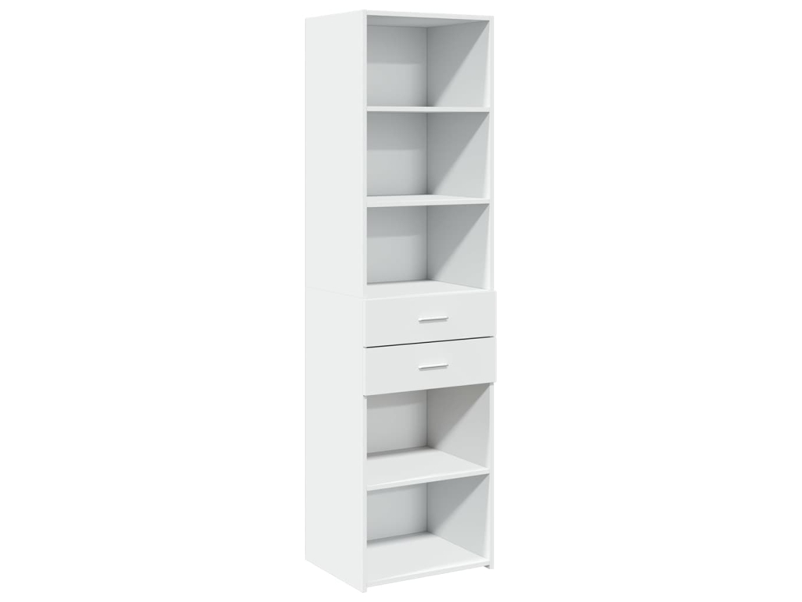 Maison Exclusive - Aparador De Madera De Ingeniería Blanco 50x42,5x185 Cm