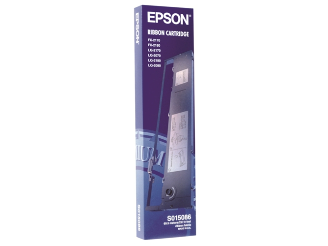 Cintas entintadas original EPSON, Paquete individual, Negro, 8 Millones de caract., C13S015086,