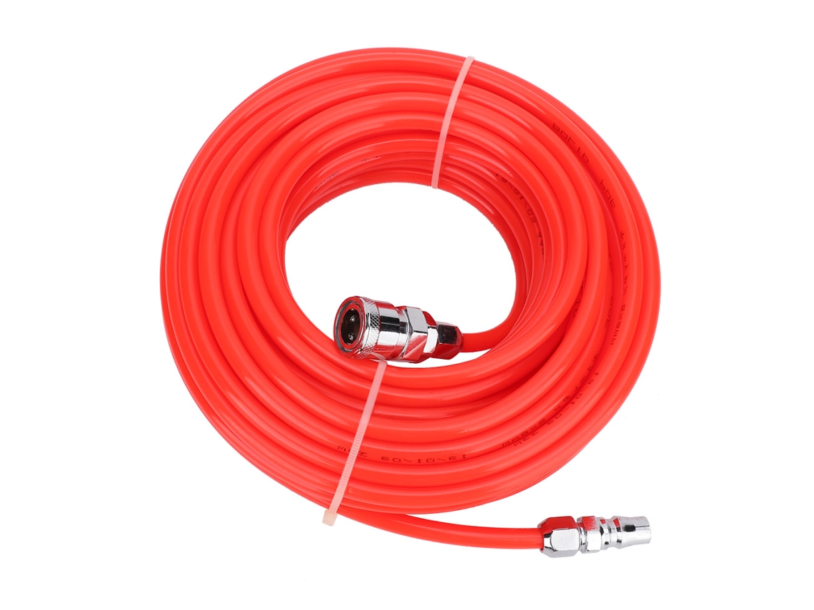 KOFIHETY Manguera Flexible de Alta Presión 5x8mm con Conector Rápido Macho/Hembra 15m Roja