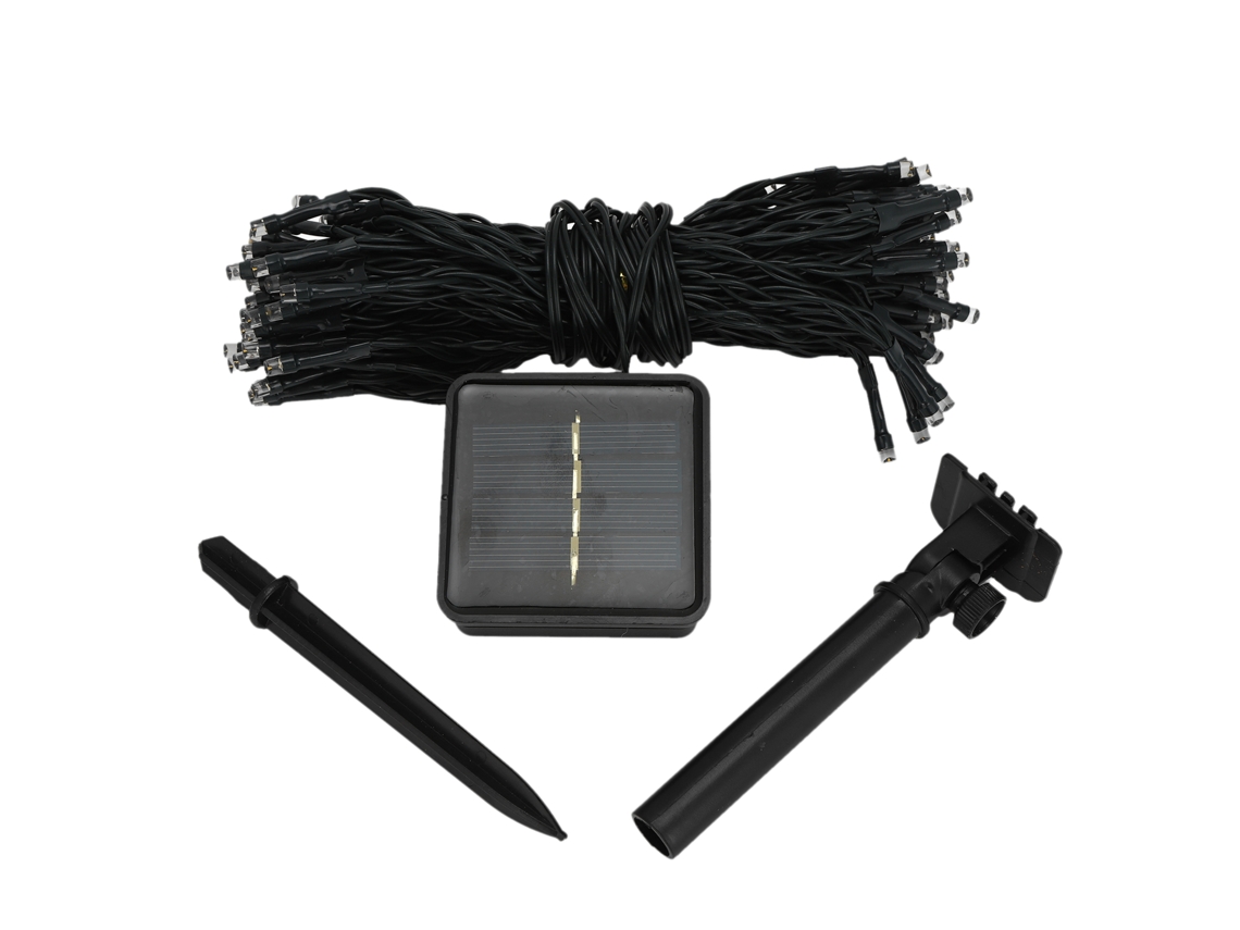 Luzes De Fio Led Solar Ao Ar Livre Para Casamento E Natal Com Luz Suave E 17 Metros De Comprimento
