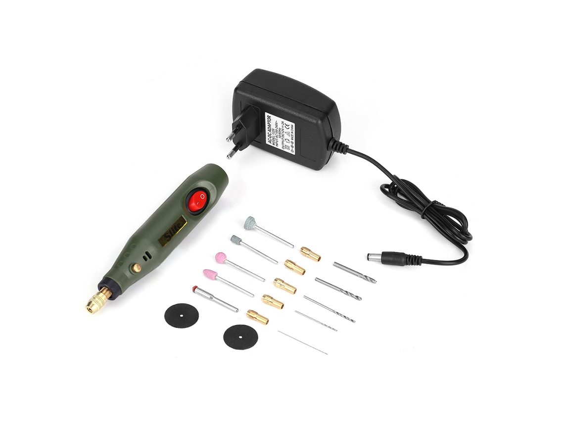 Kit De Miniherramientas Rotativas: Taladro Eléctrico, Amoladora Y Grabadora Con Velocidad Variable (doble Voltaje).