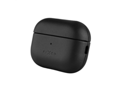 Estuche para auriculares con soporte Magsafe | Airpods Pro 2/Pro 2 de Apple | Negro | Piel (USB C)