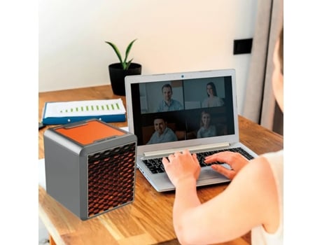 Calefactor personal KLACK Handy Heater de cerámica de 1500W con calor ajustable, portátil, silencioso y eficiente energéticamente